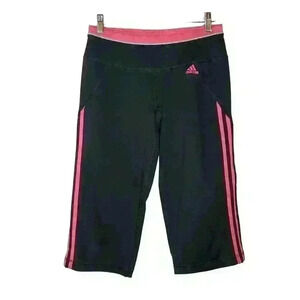 Adidas climalite women's black and pink capri athletic pants size small